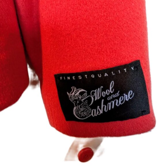 NWT Louben Canada Wool/Cashmere Orange Jacket Size 12 - Picture 3 of 9